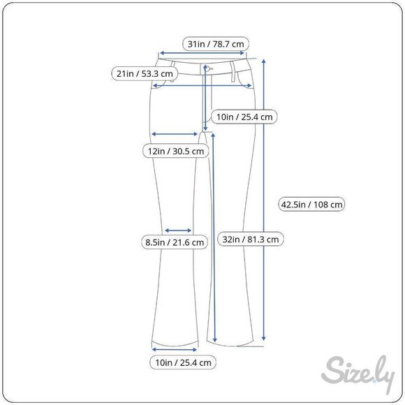 !iT Star Flare Leg Jeans Size 32 Medium Wash Blue Denim 5 Pocket 31x32 - Picture 2 of 11